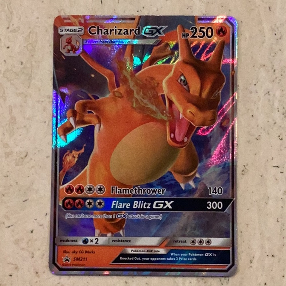 Pokemon Charizard GX 2019 Pokemon Holo Promo Card SM211 Hidden Fates - Picture 2 of 4
